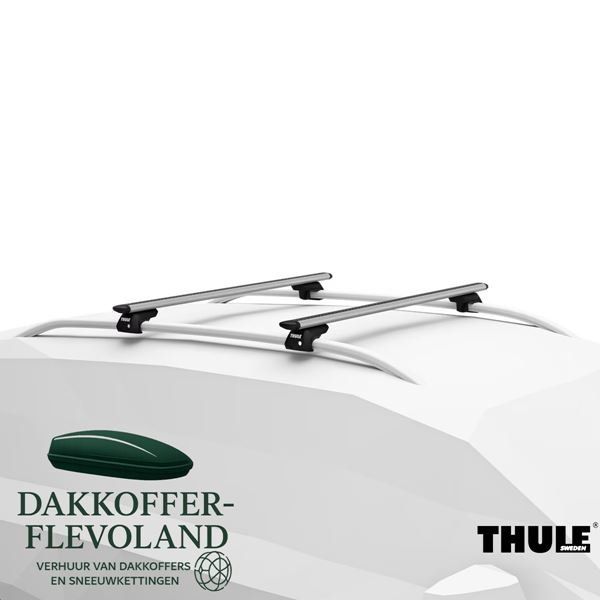 Dakdrager set voor auto's met open dakrails